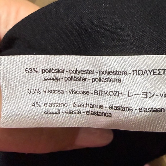 Zara Elegant Black Strapless Dress - Picture 7 of 7